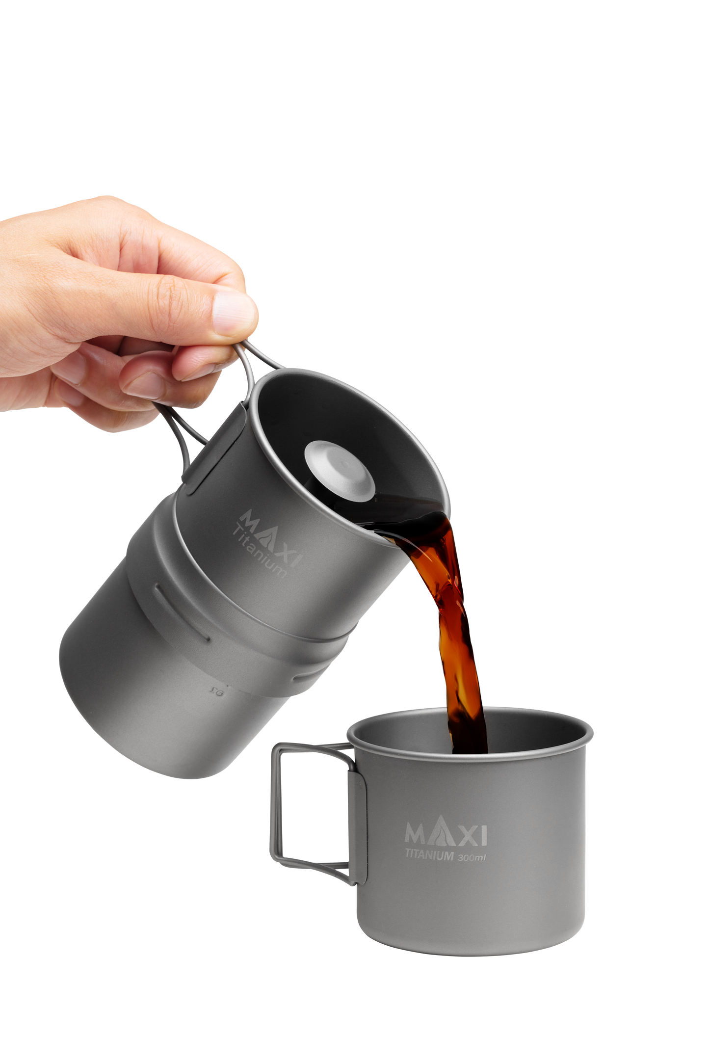 MyClean Coffee Maker, Titanium Moka Pot