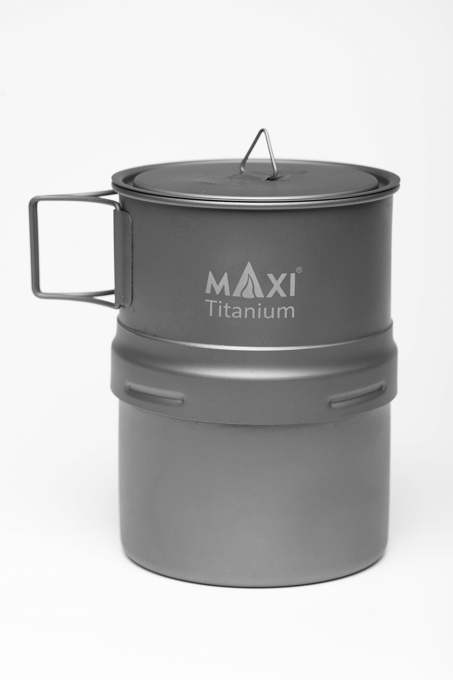 MyClean Coffee Maker Max, 14oz Titanium Moka Pot