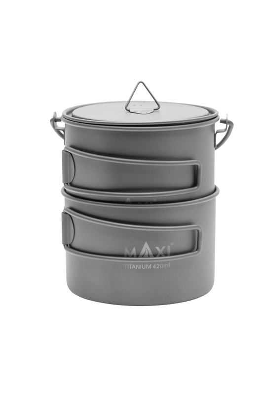 Titanium 420-750 Dual Pot with Bail Handle