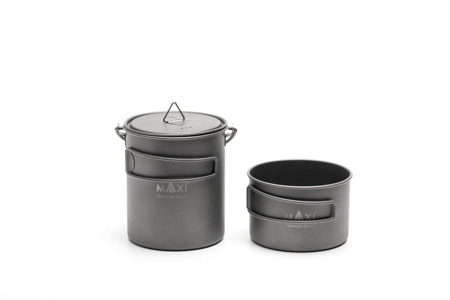 Titanium 420-750 Dual Pot with Bail Handle