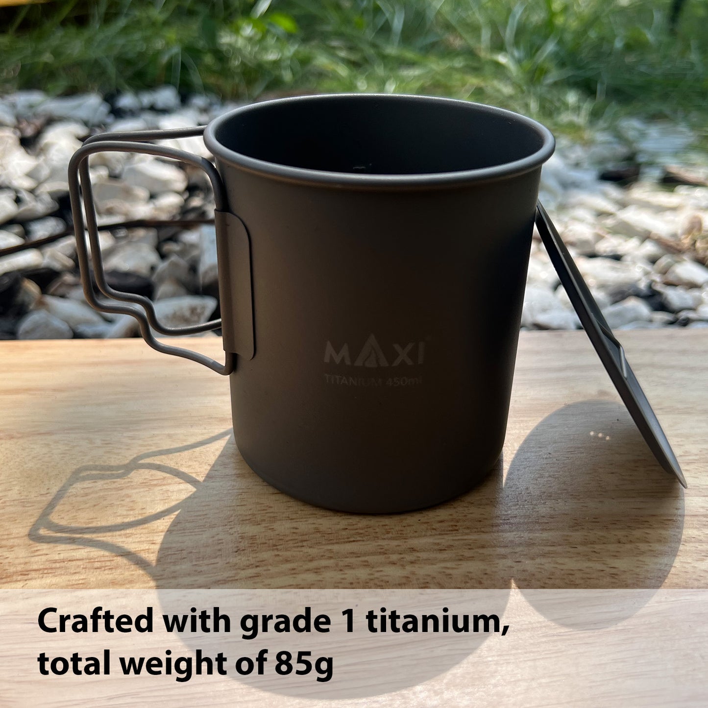 Titanium Cup-450 with Lid